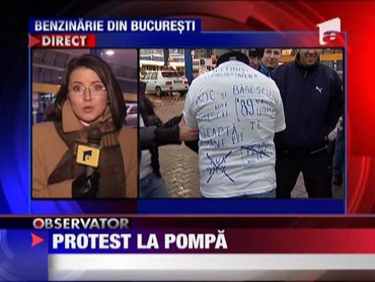 Protest la benzinarie