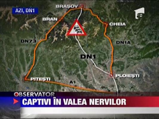 O singura sosea si o mare de masini