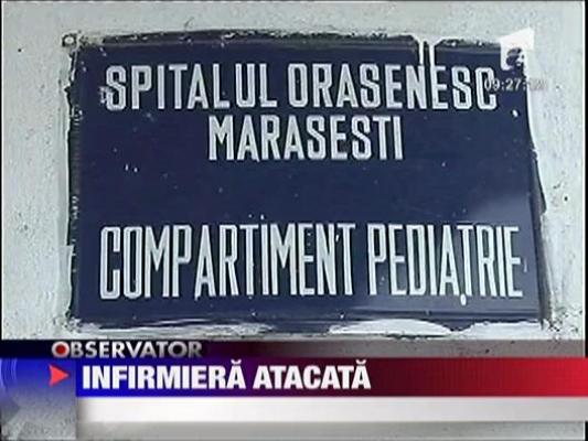 Infirmiera lovita si amenintata de sotul unei paciente in Marasesti