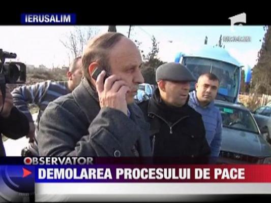 Palestinienii acuza Israelul ca a distrus orice sansa de pace