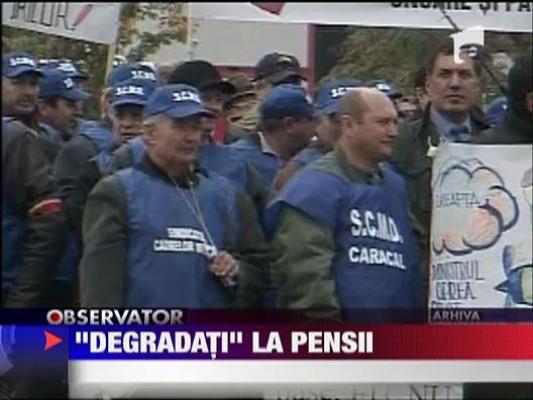 Militarii pensionati, "degradati" financiar