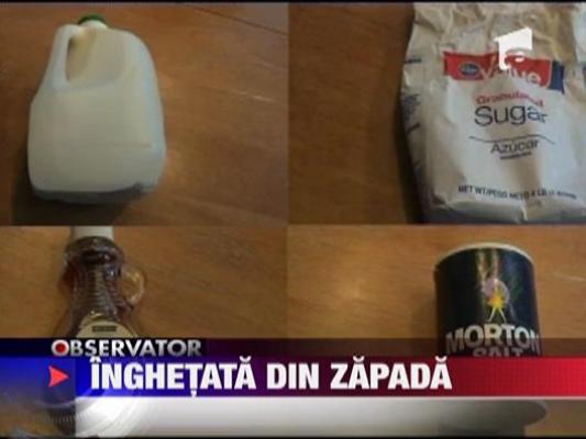 Inghetata din zapada