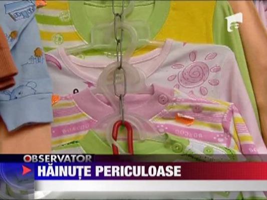 Hainute pentru copii, din materiale toxice