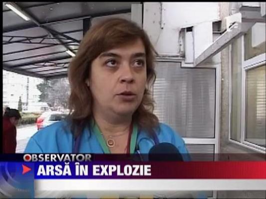 Femeie arsa, dupa ce bucataria i-a sarit in aer