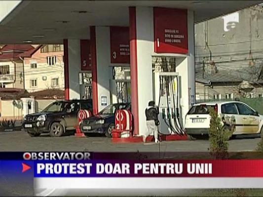 Protest in benzinarii doar pentru unii