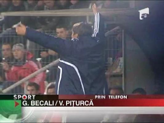 Becali il ironizeaza pe Piturca