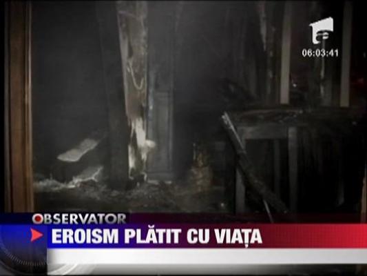 Explozie urmata de incendiu intr-un bar din Iasi