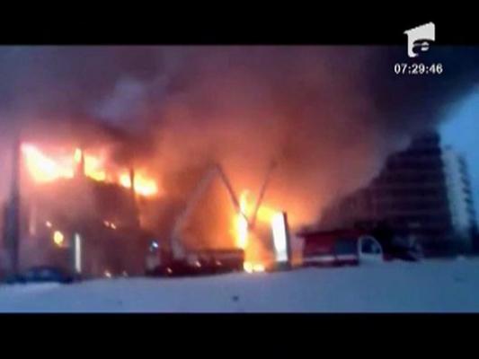 Incendiu de amploare in Rusia