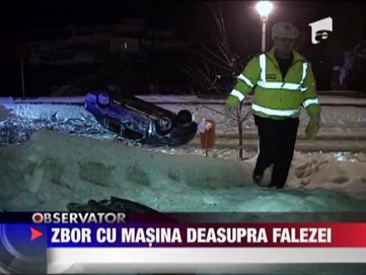 Zbor cu masina deasupra falezei Galati