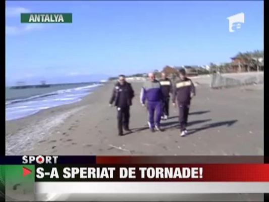 Dragomir s-a speriat de tornade in Antalya