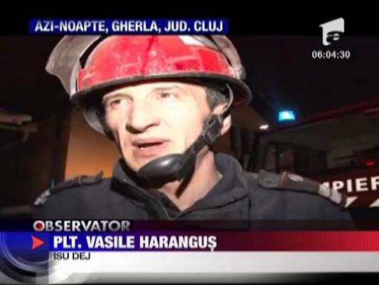 Pompier din judetul Cluj a ramas pe drumuri din cauza unui incendiu