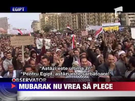 Mubarak sfideaza dorinta egiptenilor