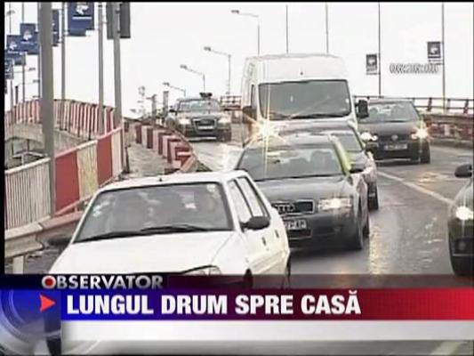 Sfarsitul de saptamana a adus aglomeratie pe DN1