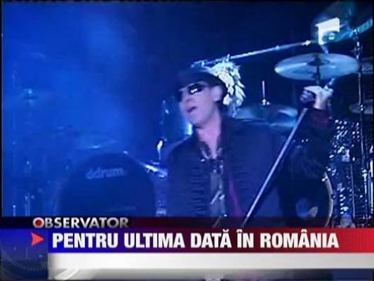 Scorpions, pentru ultima data in Romania