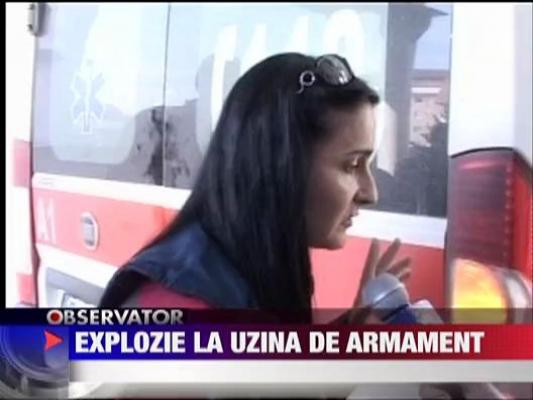 UPDATE / Explozie la fabrica de armament Sadu. Doi oameni au murit