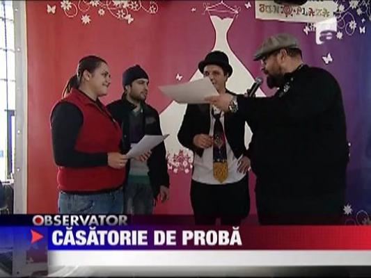Zeci de tineri s-au casatorit de proba
