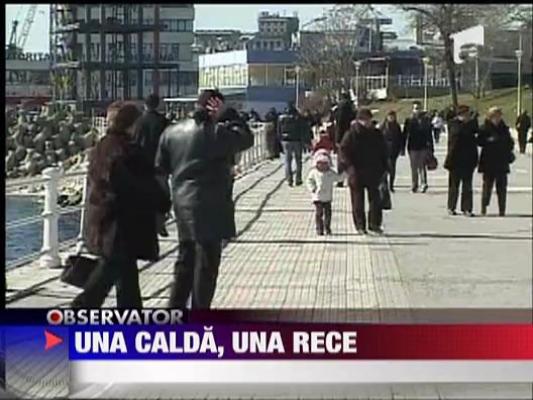 O zi calda, una rece pe litoral