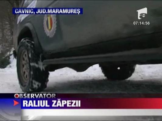 Raliul zapezii a avut loc la Cavnic