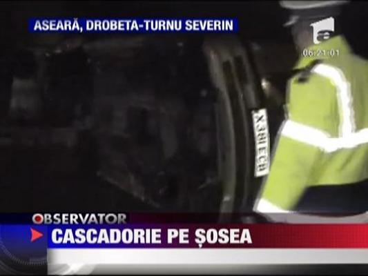 Un tanar s-a rasturnat cu masina in  Drobeta Turnu Severin