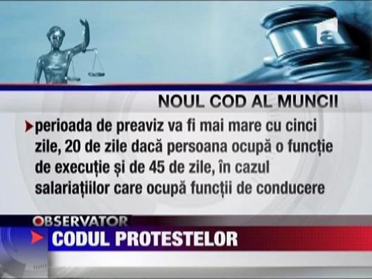 Sindicatele vor combate noul Cod al Muncii cu absenta de la munca