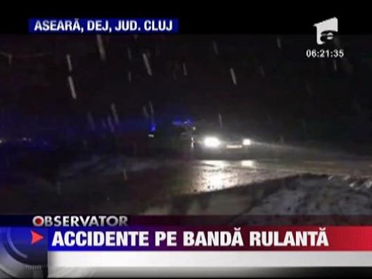 Accidente pe banda rulanta in Dej