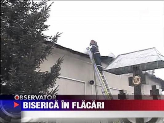 O biserica din Ilfov s-a facut scrum