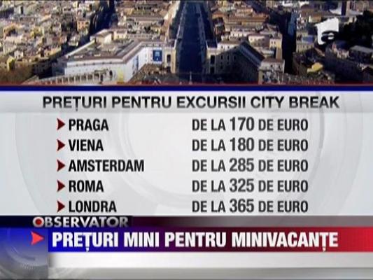 Preturi mini pentru minivacante