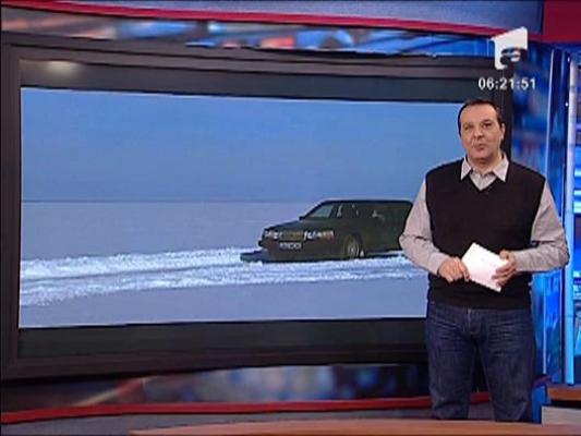 Sosele pe gheata in Estonia