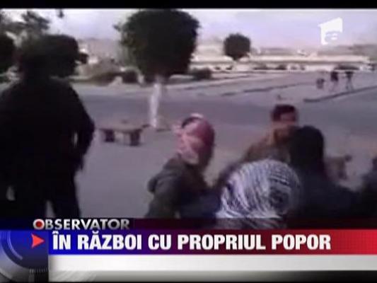 Gaddafi, in raboi cu propriul popor