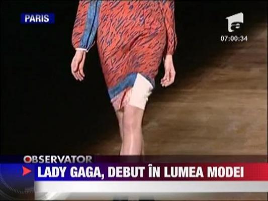 Lady Gaga, debut in lumea modei