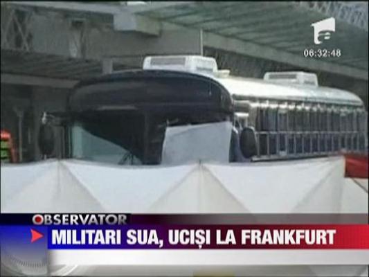 Atac armat pe aeroportul din Frankfurt