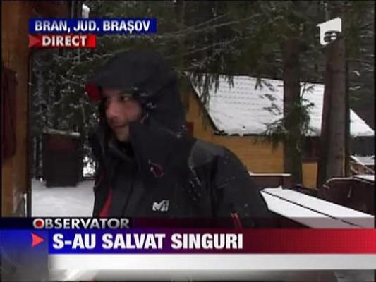 Turistii blocati in Bucegi s-au salvat singuri