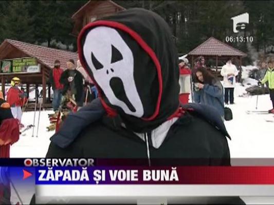 Zapada si voie buna la munte