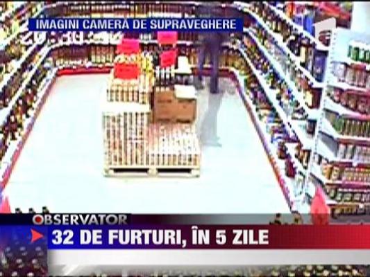 Supermarket pradat de 32 de ori in 5 zile