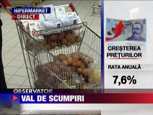 Un nou val de scumpiri