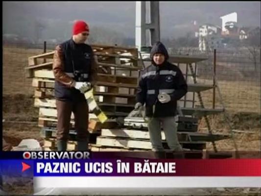 Paznic ucis in bataie in Iasi