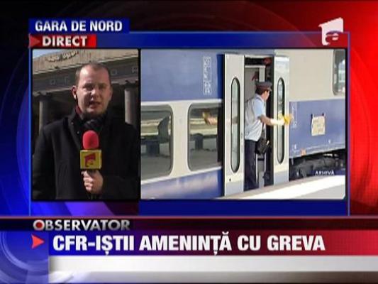 CFR-istii ameninta cu greva