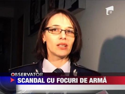 Scandal cu focuri de arme in Bistrita