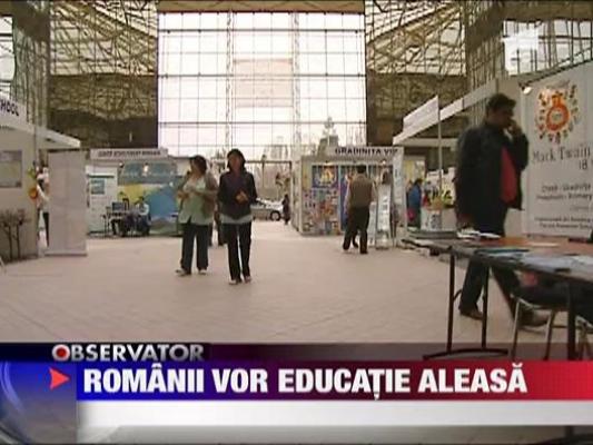 Romanii vor educatie aleasa