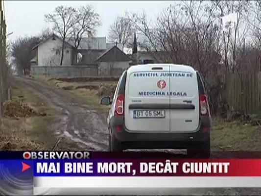 Un barbat de 70 de ani din Botosani s-a sinucis de suparare