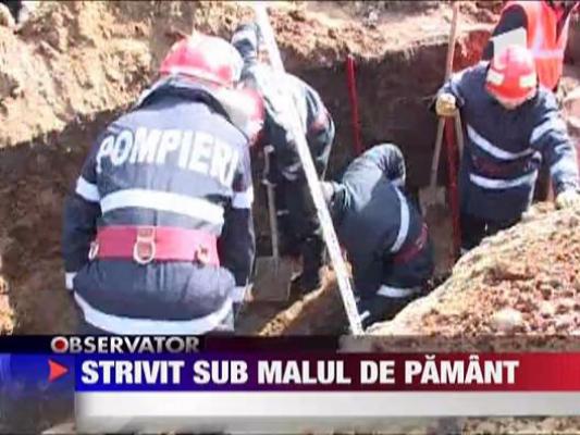 Muncitor ingropat de viu in Targoviste