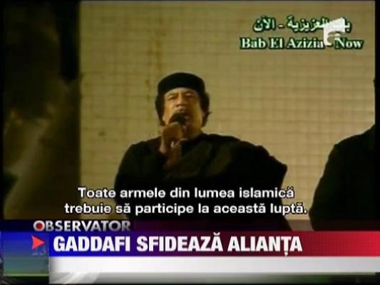 Muammar Gaddafi isi ameninta inamicii