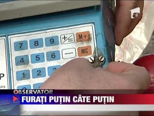 Romanii sunt furati putin cate putin de comercianti