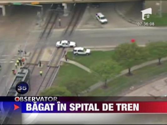 Bagat in spital de tren