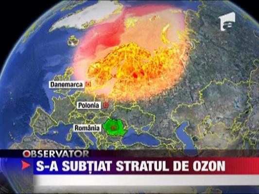 S-a subtiat stratul de ozon