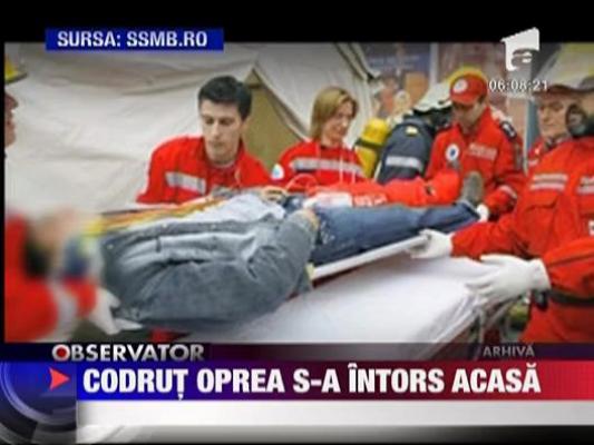 Codrut Oprea s-a intors acasa