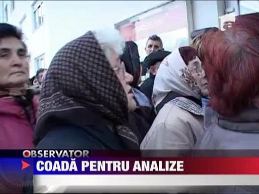 Coada pentru analize gratuite