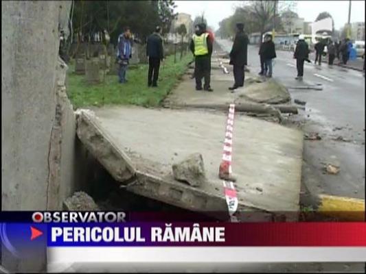 Gardul Cimitirului Central din Constanta poate face in continuare victime