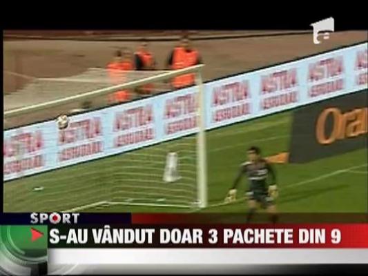 S-au vandut, doar trei pachete, cu meciurile din Liga 1 !