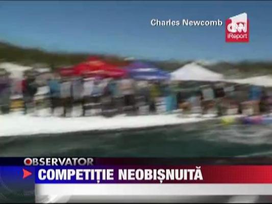 Competitie neobisnuita! Canoe pe partie